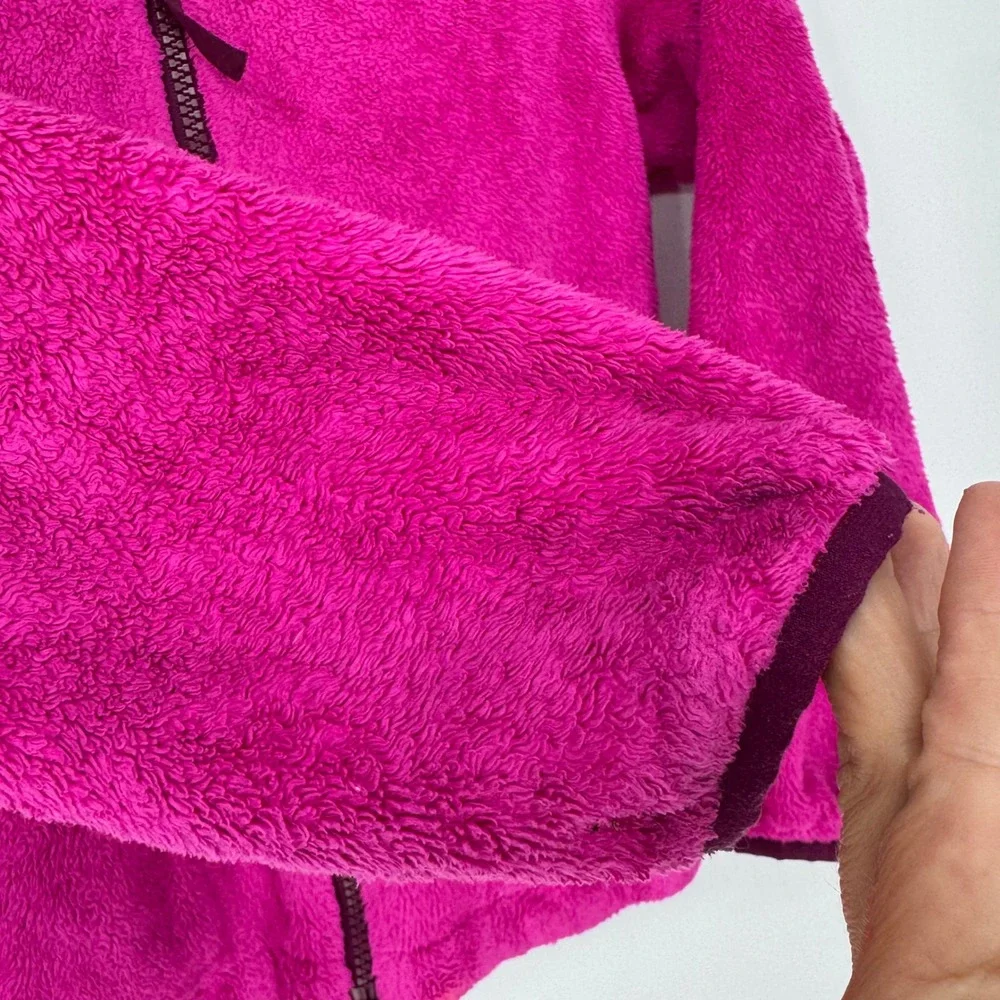 The North Face Girls Oso Hoodie Full Zip Fleece Jacket Pink Size S Gorpcore Hike